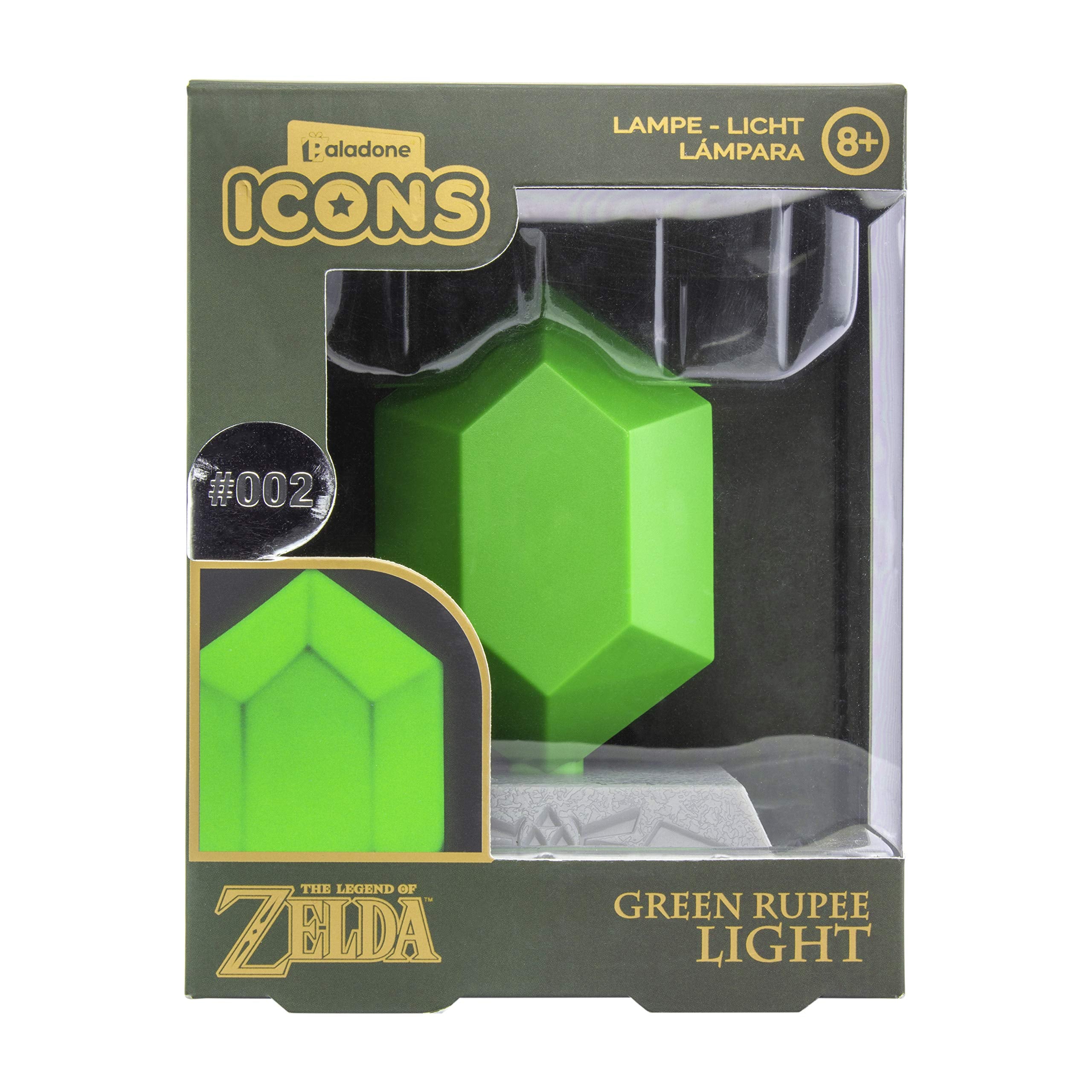 Zelda - Green Rupee 3d Mini Light - 10cm : P.Derive Zelda - Green Rupee 3d Mini Light - 10cm : P.Derive